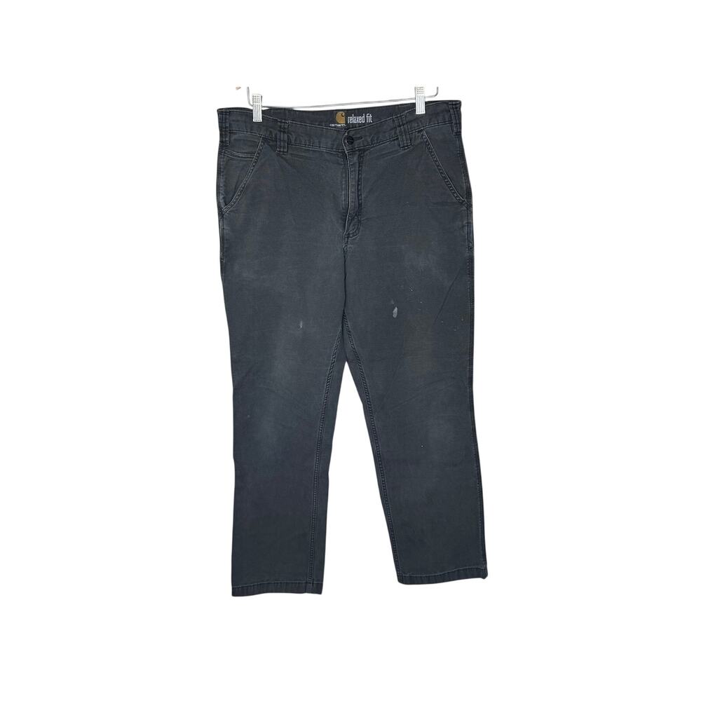 Carhartt Black Rugged Relaxed Fit Work Utility Pants 36x32 - Picture 2 of 10